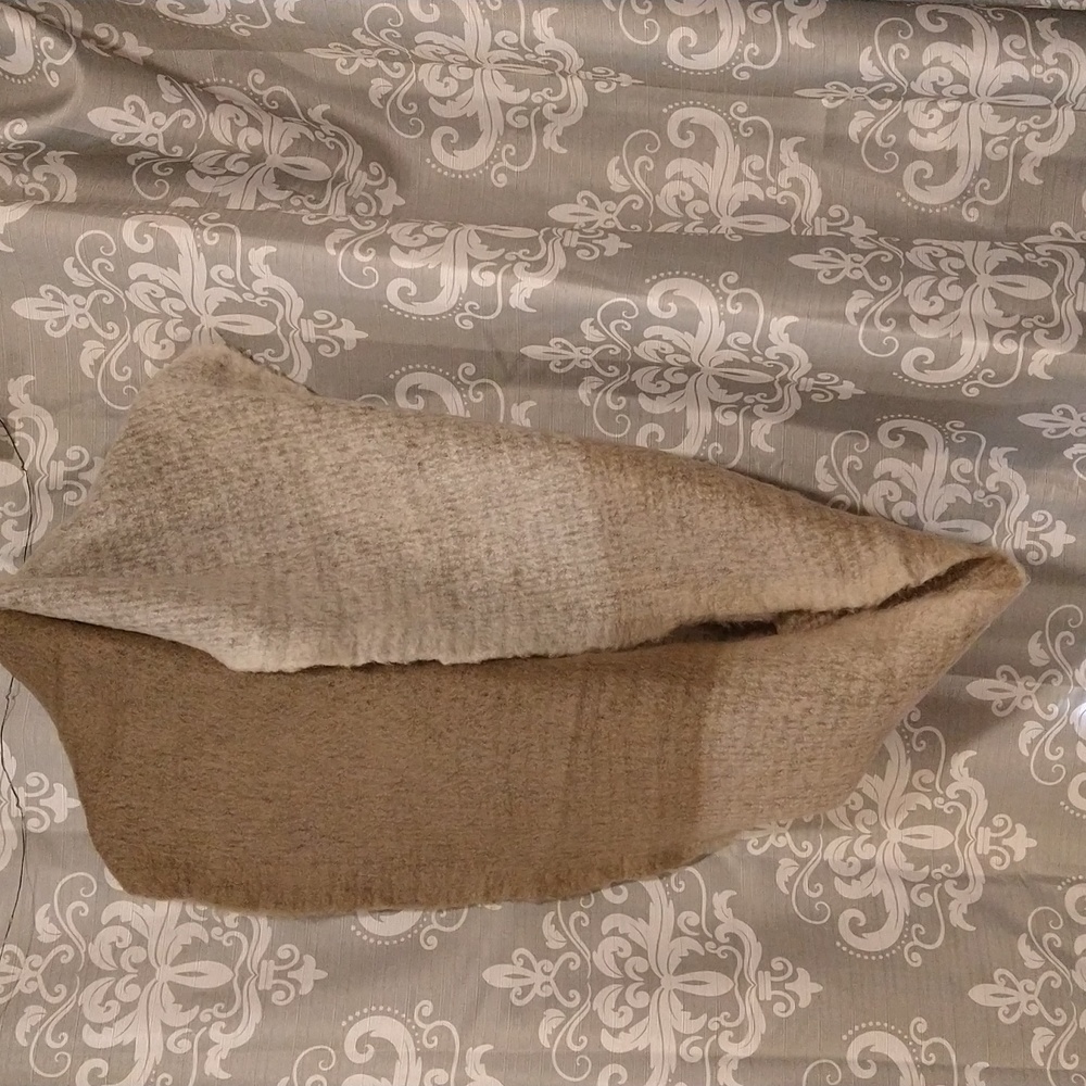 Steve Madden Super Soft Infinity Scarf in Neutral Grading Tones of Tan to Brown